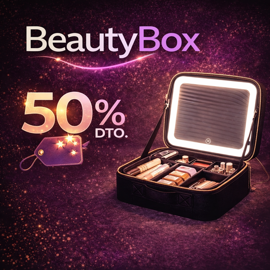 Estuche de maquillaje con luz led